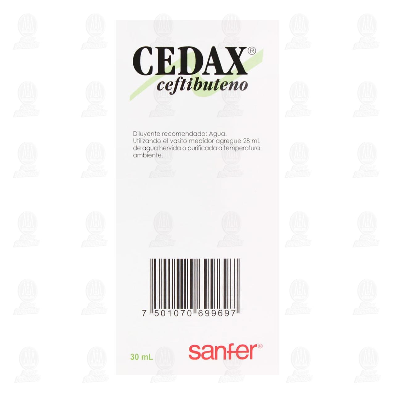 &nbsp;Cedax 36mg/ml Suspensi&oacute;n, 30 ml. image number 3
