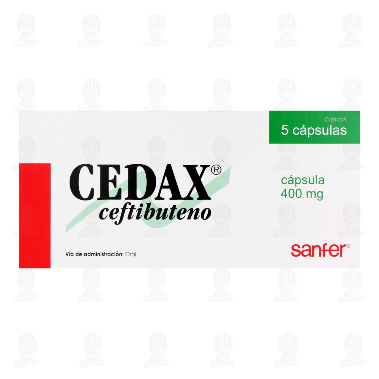 Cedax 400 mg, 5 C&aacute;psulas. image number 1