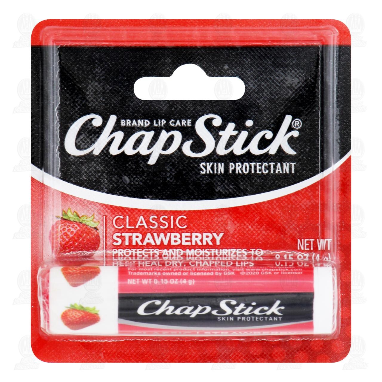 B&aacute;lsamo Labial ChapStick Sabor  Fresa, 4 gr.