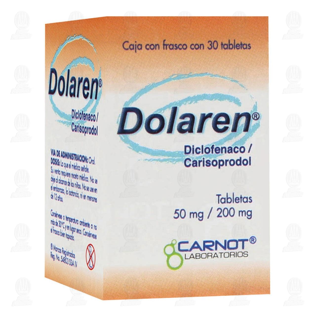 Dolaren 50mg/200mg, 30 Tabletas. image number 0