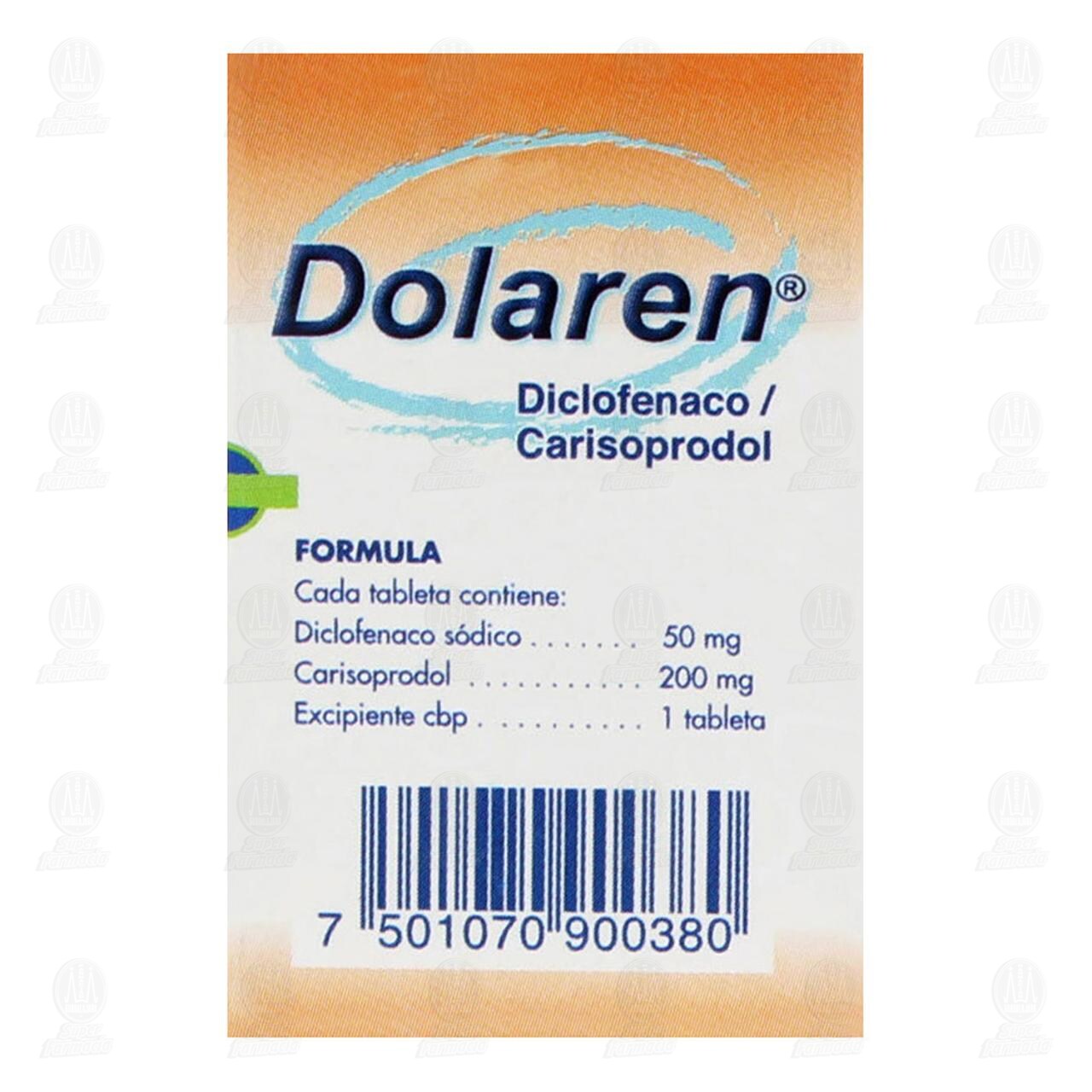 Dolaren 50mg/200mg, 30 Tabletas. image number 2