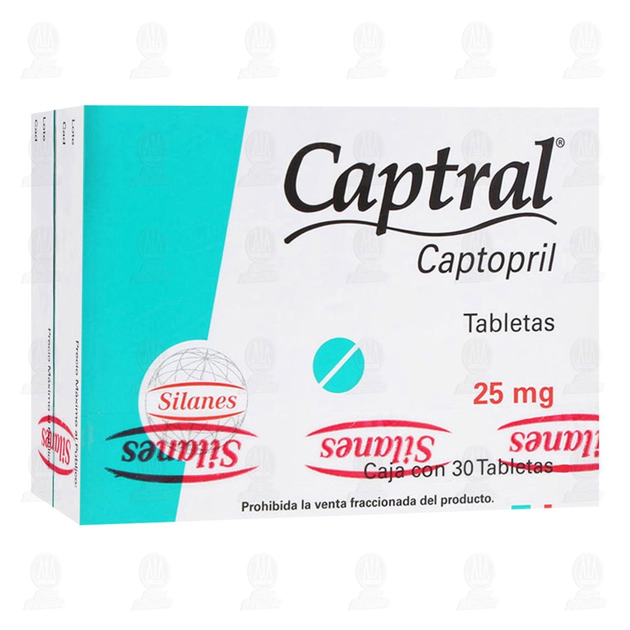 Imagen para Captral 25mg 30 Tabletas
