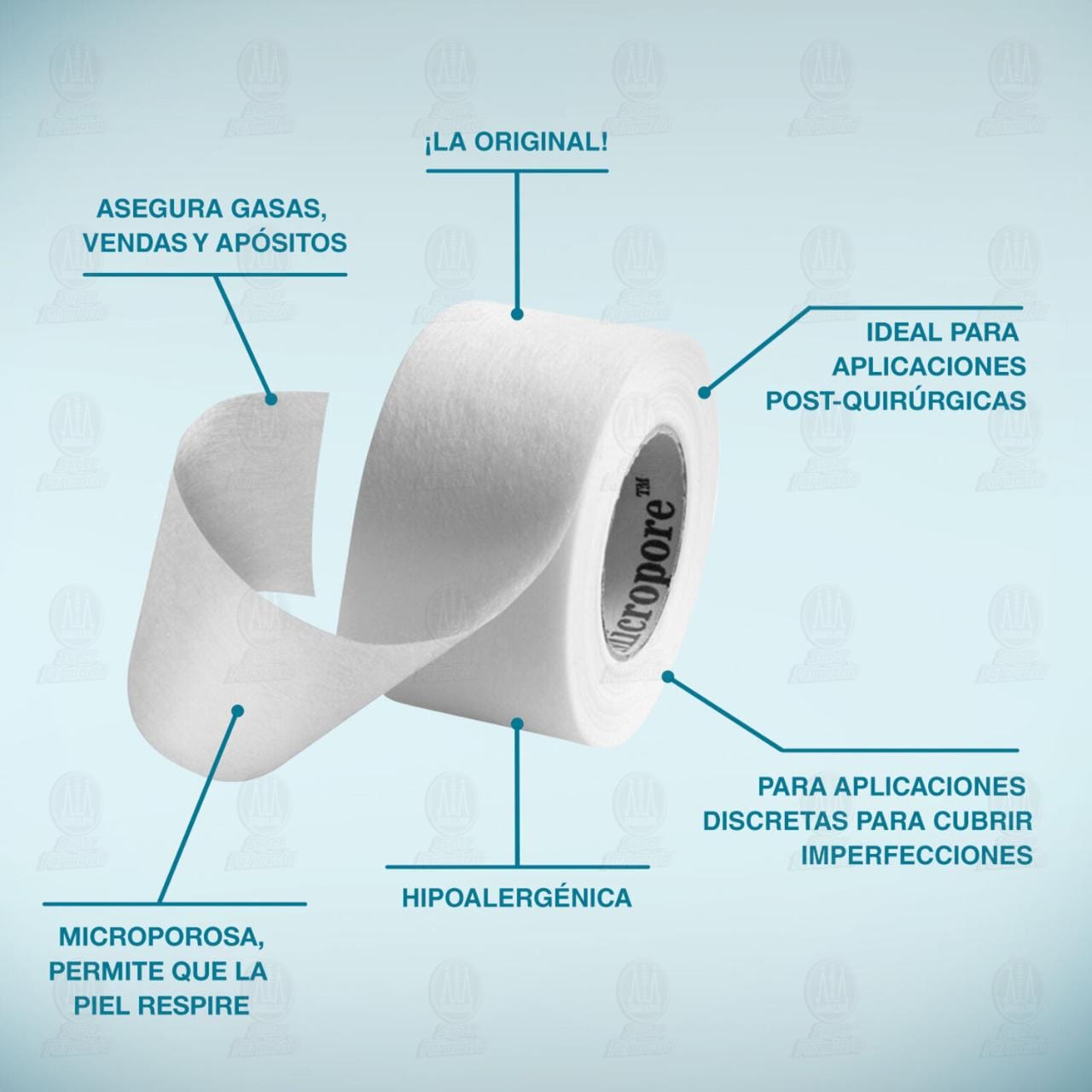 3M Nexcare Cinta Micropore Blanco 2.50cm x 5m, 1 pz. image number 4