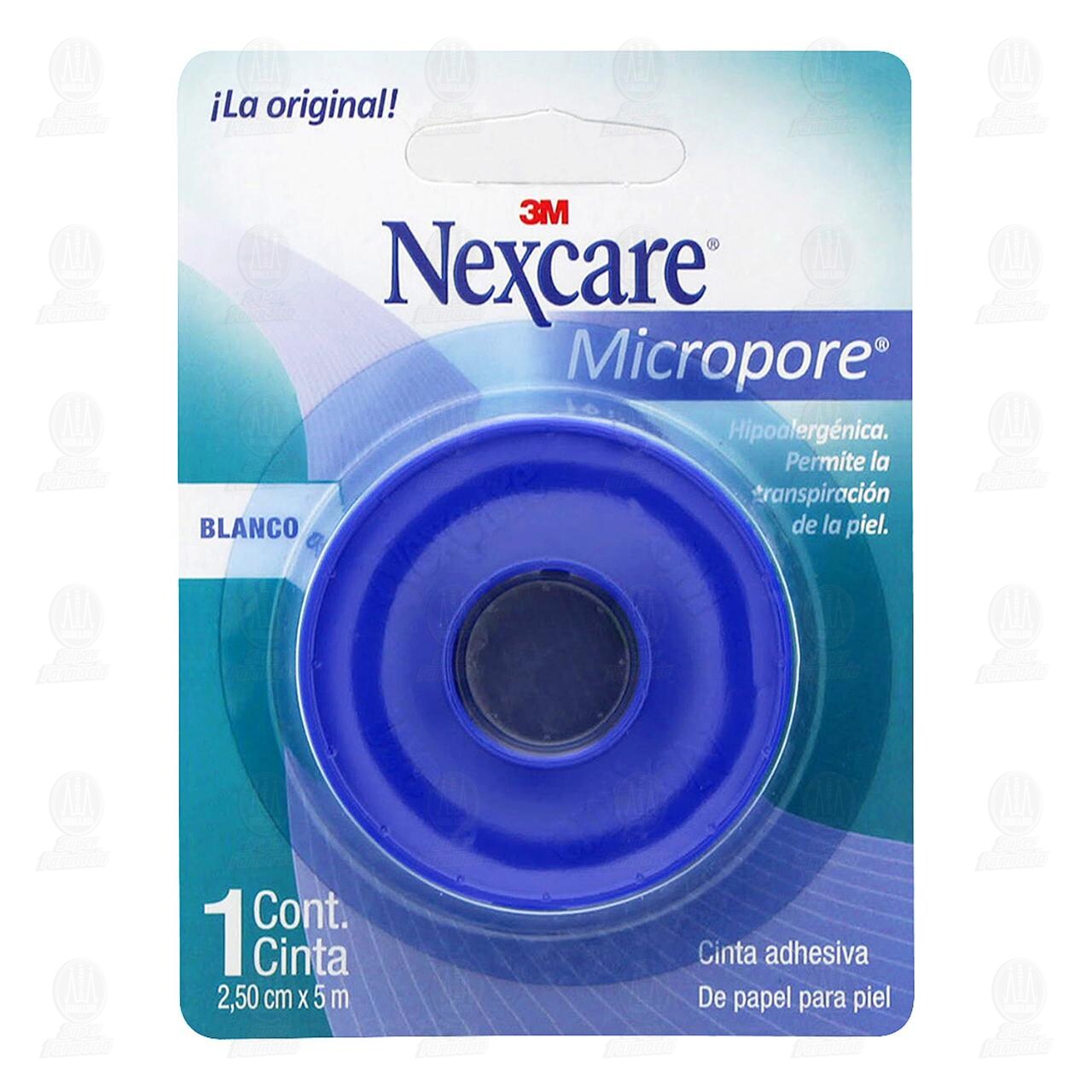 3M Nexcare Cinta Micropore Blanco 2.50cm x 5m, 1 pz. image number 0