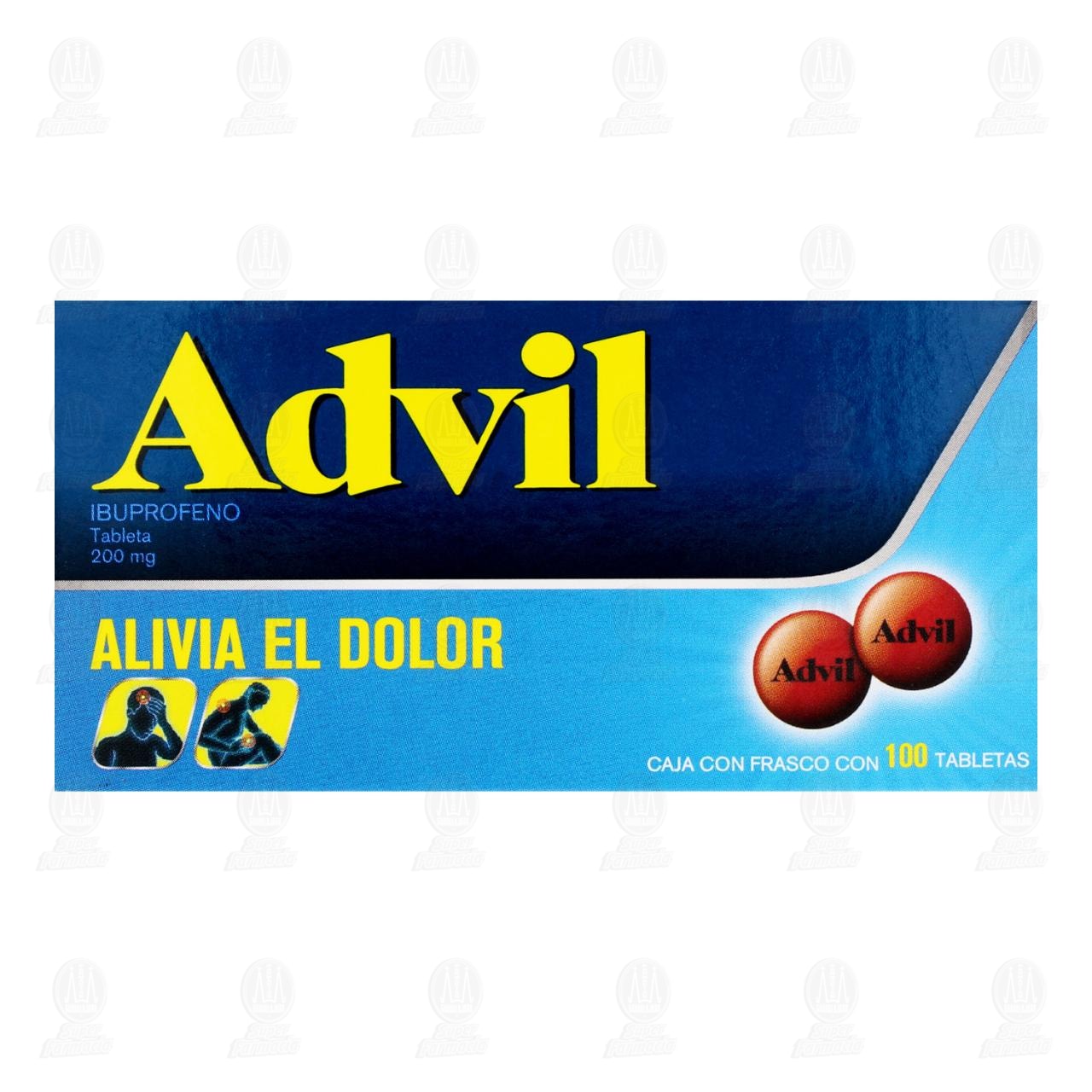Advil Analg&eacute;sico 200 mg, 100 Tabletas. image number 1
