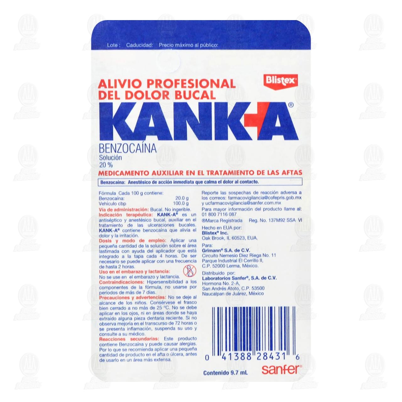 Kanka Soluci&oacute;n 20%, 9.7 ml. image number 1