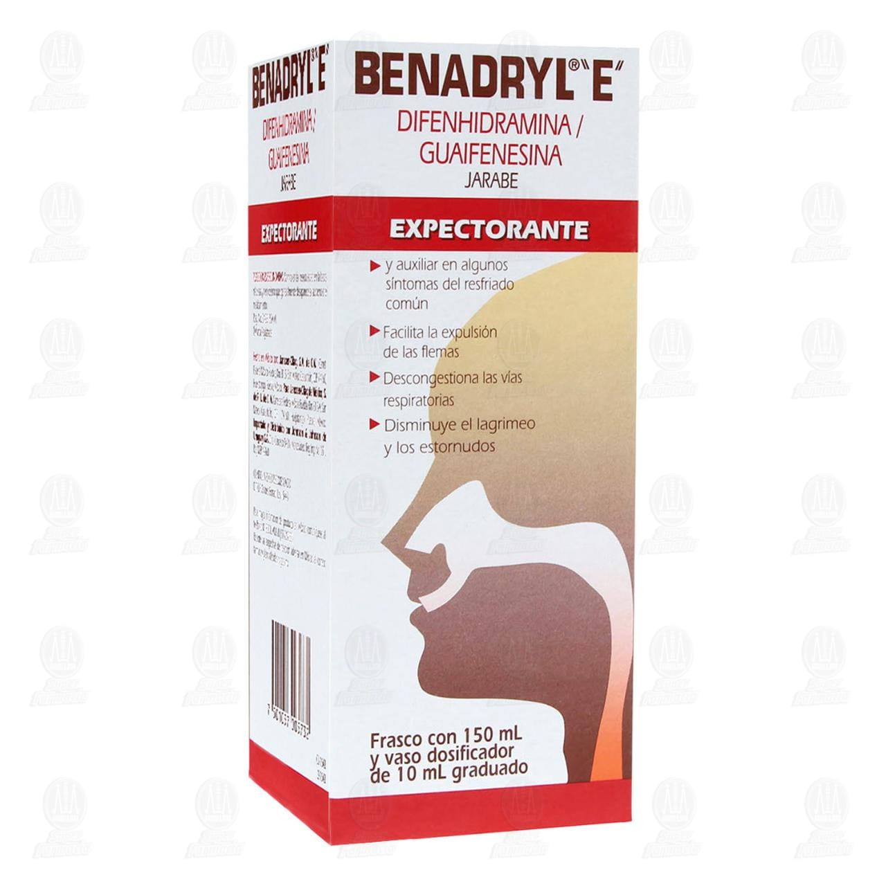 Jarabe Expectorante Congestión Nasal Flemas 150ml Benadryl E