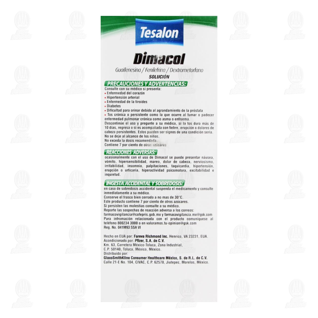 Tesalon Dimacol Infantil Soluci&oacute;n Sabor Frambuesa, 150 ml. image number 2