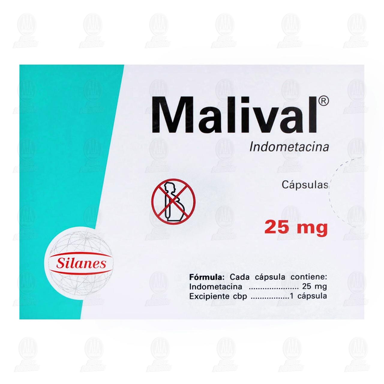 Malival 25 mg, 30 C&aacute;psulas. image number 2