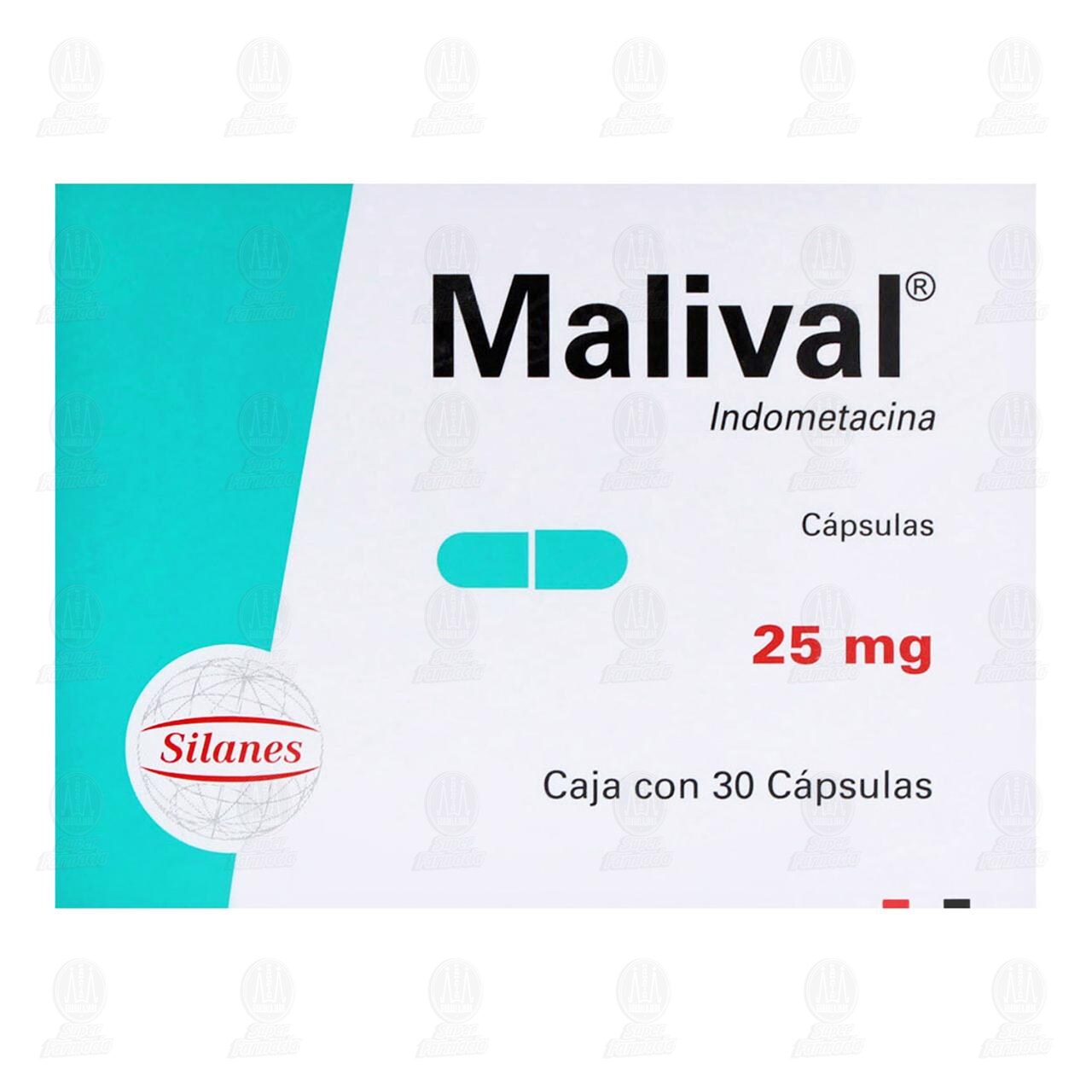 Malival 25 mg, 30 C&aacute;psulas. image number 1