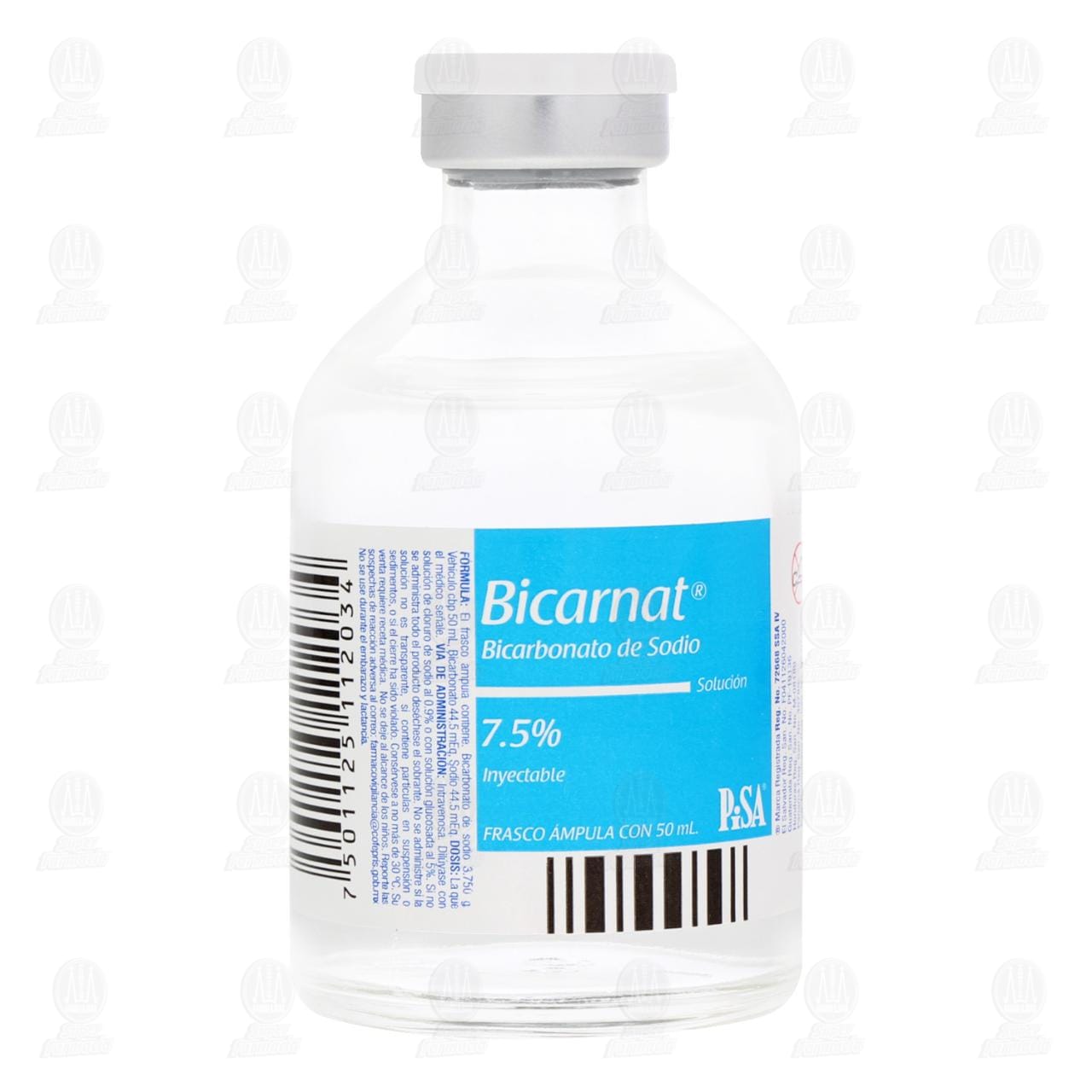 Imagen para Bicarnat 7.5% Solución Inyectable, 50 ml.