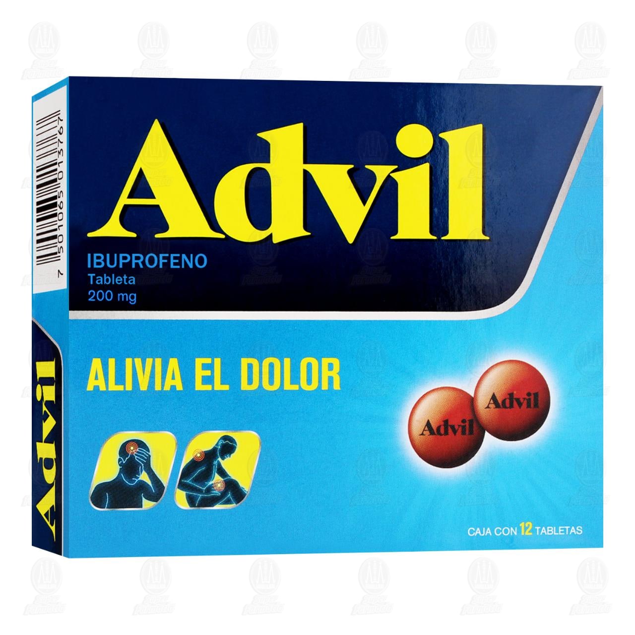 Advil 200 mg, 12 Tabletas.