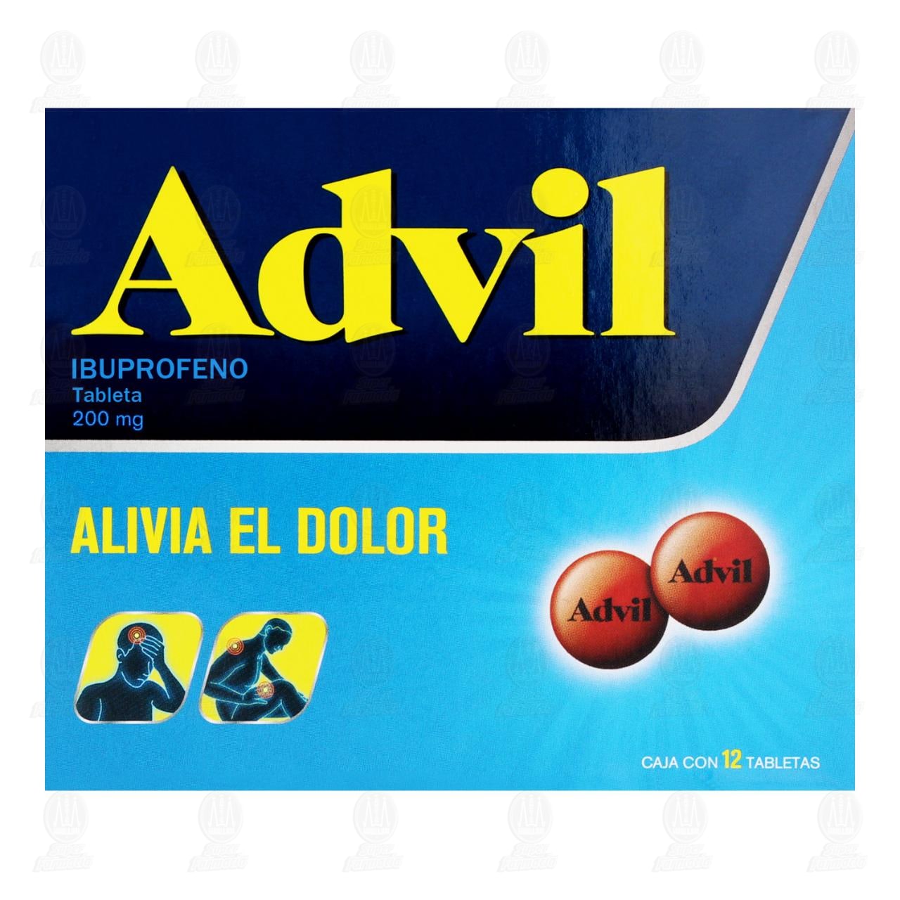 Advil 200 mg, 12 Tabletas. image number 1