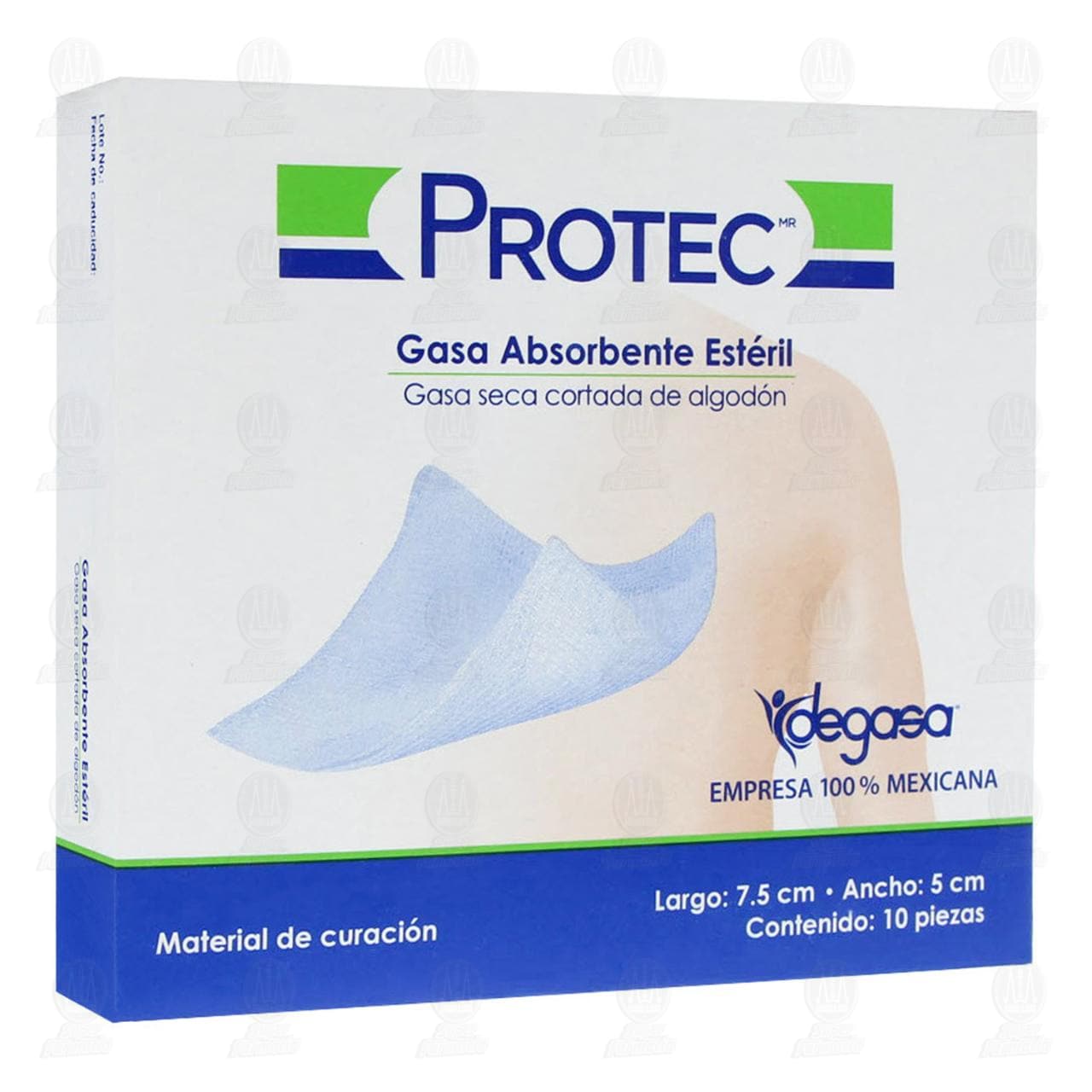 Gasas Estériles Protec Absorbentes 7.5cm X 5cm C/100 Piezas