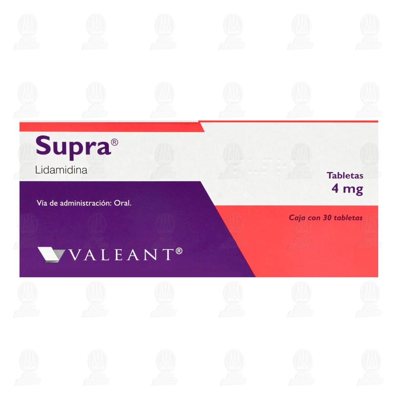 Supra 4 mg, 30 Tabletas. image number 1