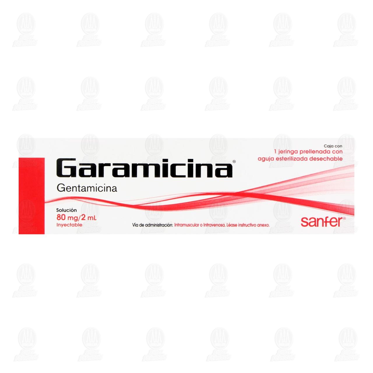 Garamicina Soluci&oacute;n 80mg/2ml, 1 Jeringa prellenada. image number 1