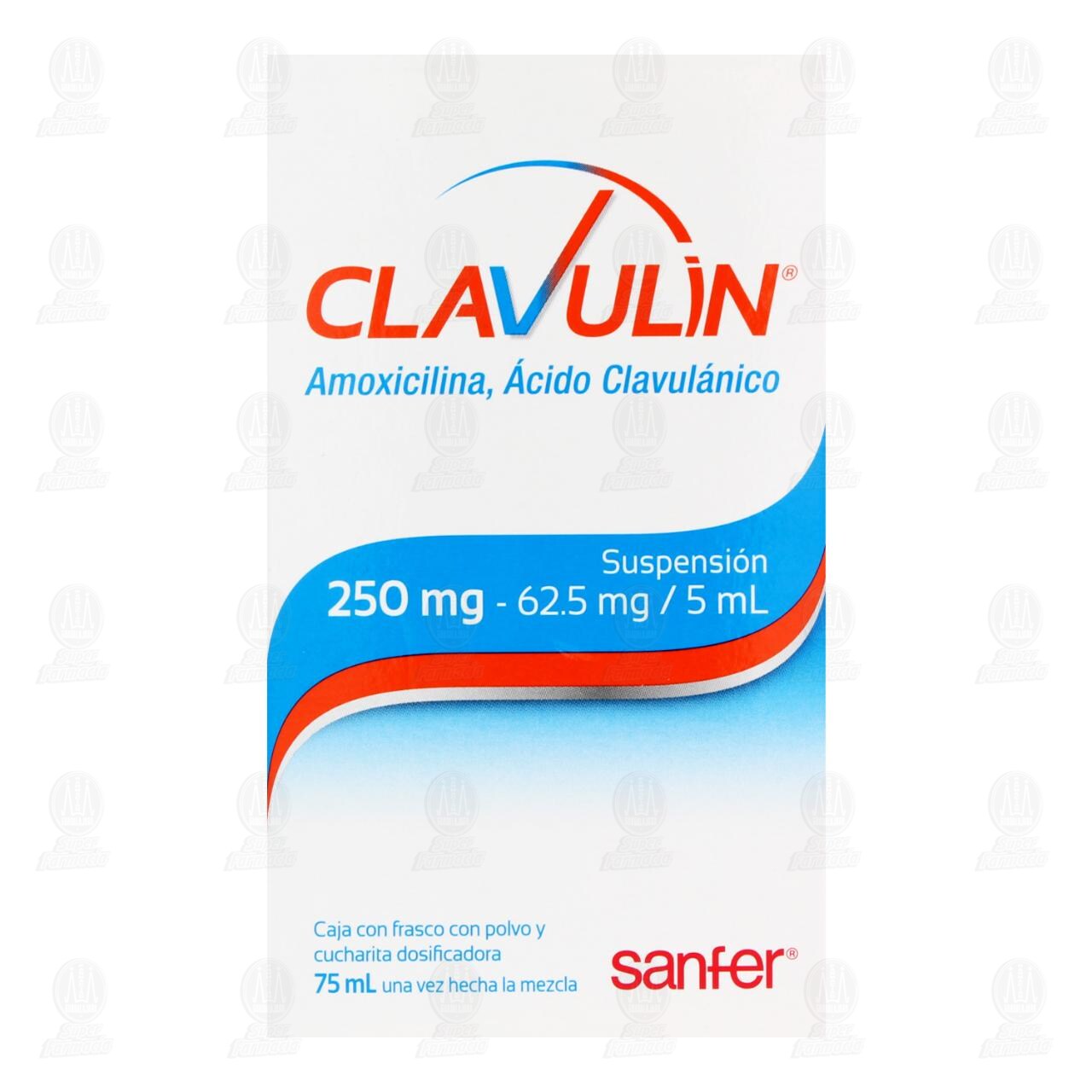 Clavulin 250mg/62.5mg/5ml, 75 ml. image number 1
