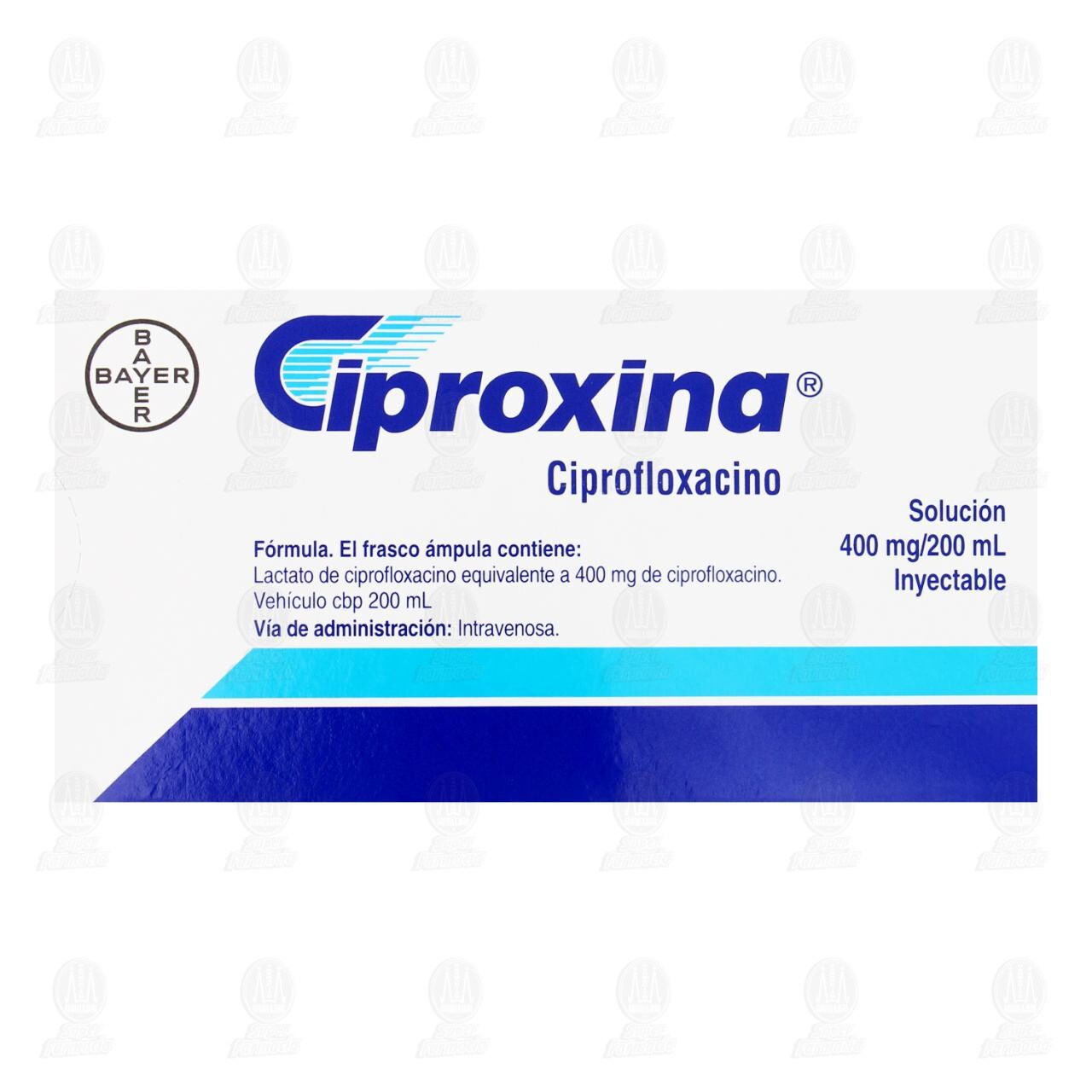 Ciproxina Soluci&oacute;n Inyectable, 400mg/200ml. image number 2