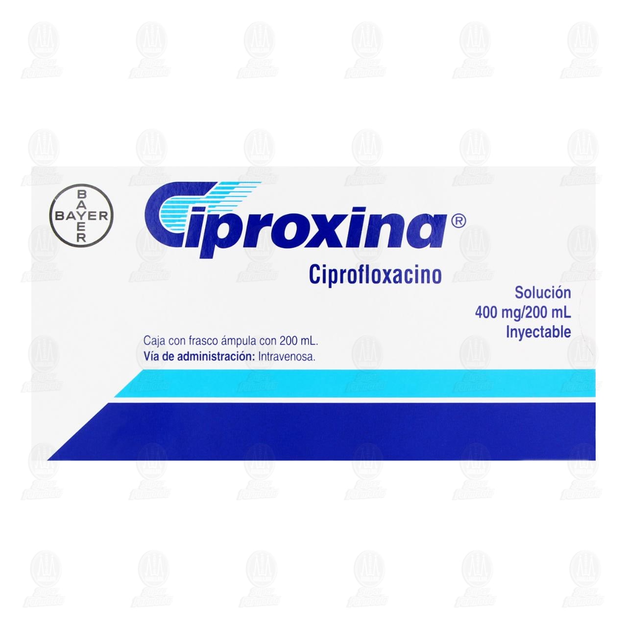 Ciproxina Soluci&oacute;n Inyectable, 400mg/200ml. image number 1