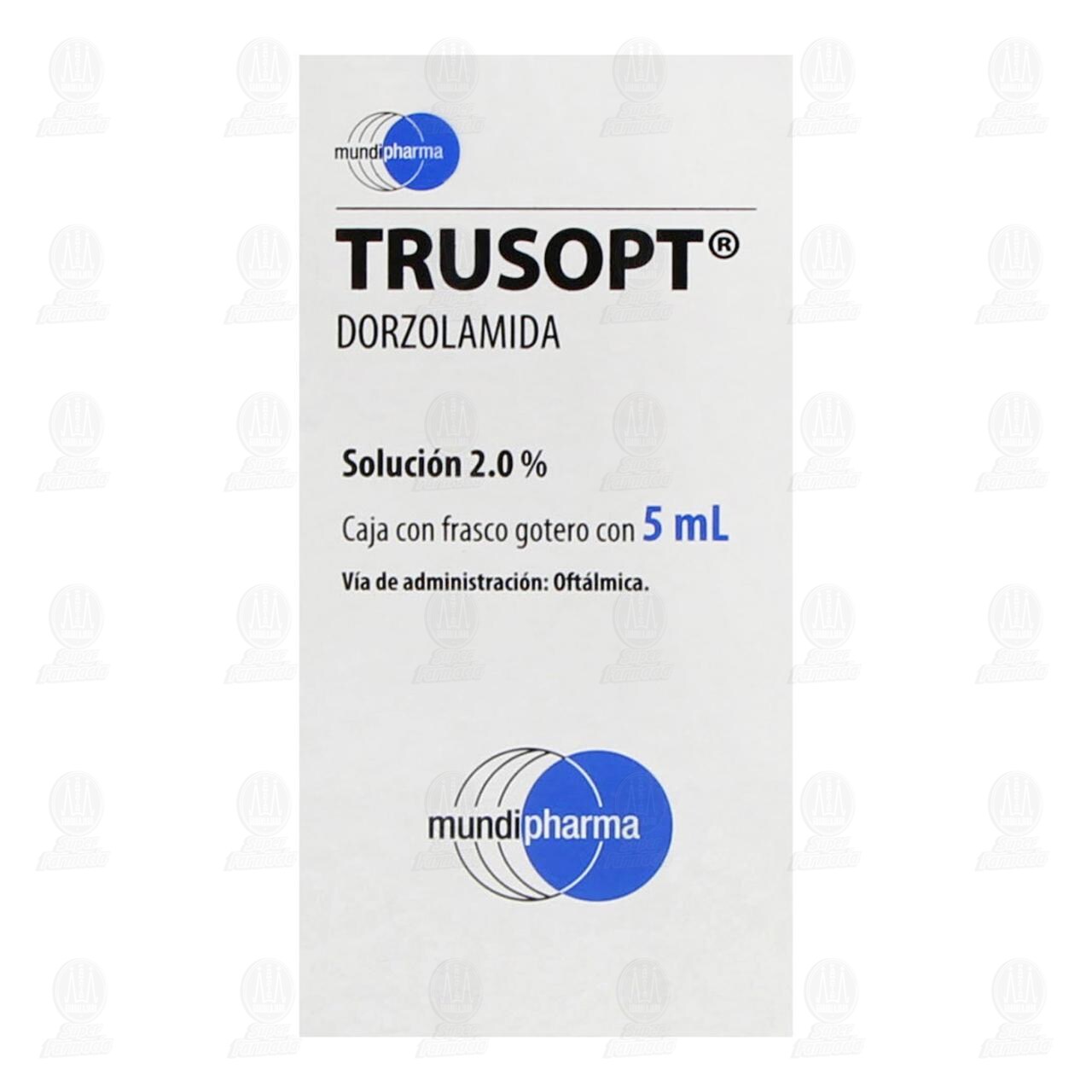 Trusopt 2.0% Soluci&oacute;n Oft&aacute;lmica Gotas, 5 ml. image number 1