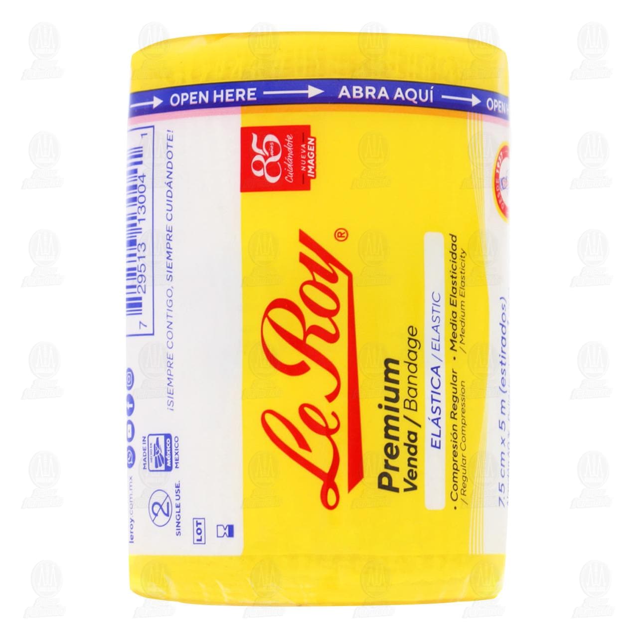 Imagen para Venda Elástica Le Roy Premium 7.5cm x 5m Estirada, 1 pza.