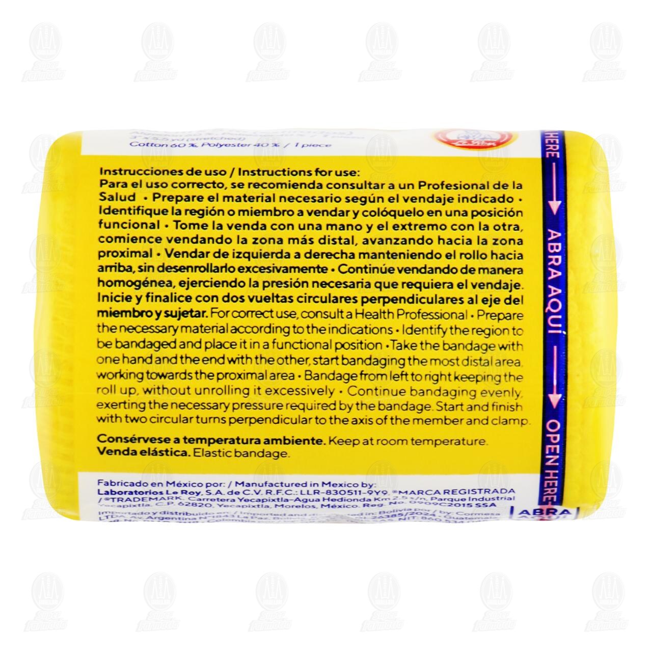 Venda El&aacute;stica Le Roy Premium 7.5cm x 5m Estirada, 1 pz. image number 1