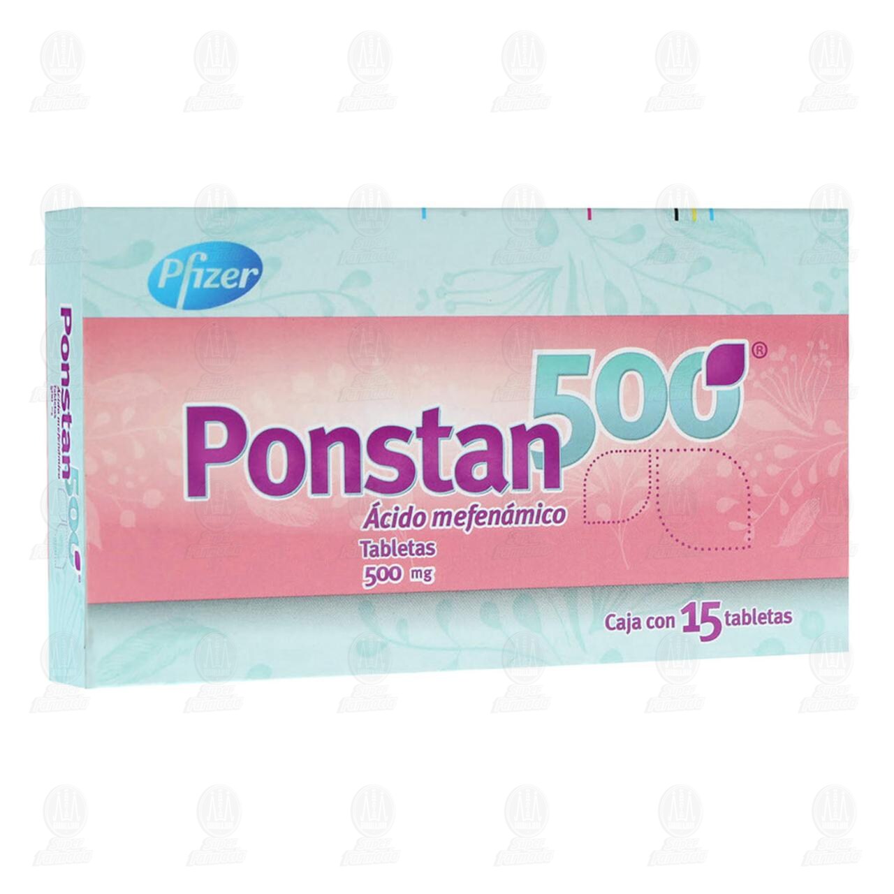 Ponstan 500 mg, 15 Tabletas. image number 0