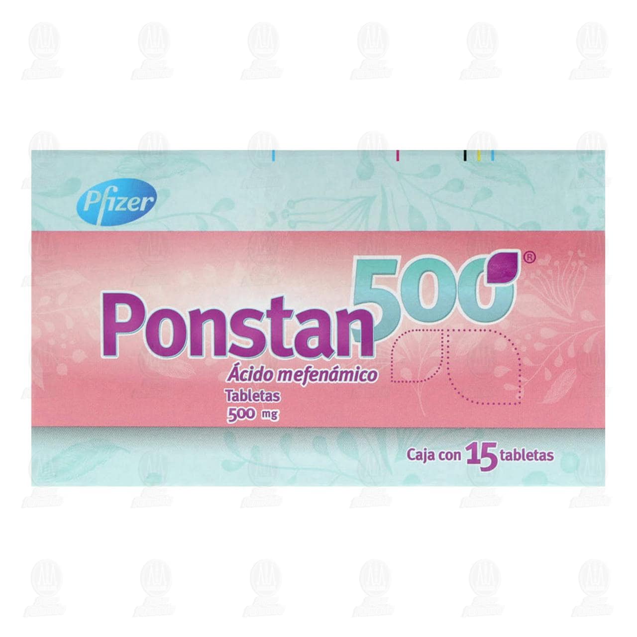 Ponstan 500 mg, 15 Tabletas. image number 1
