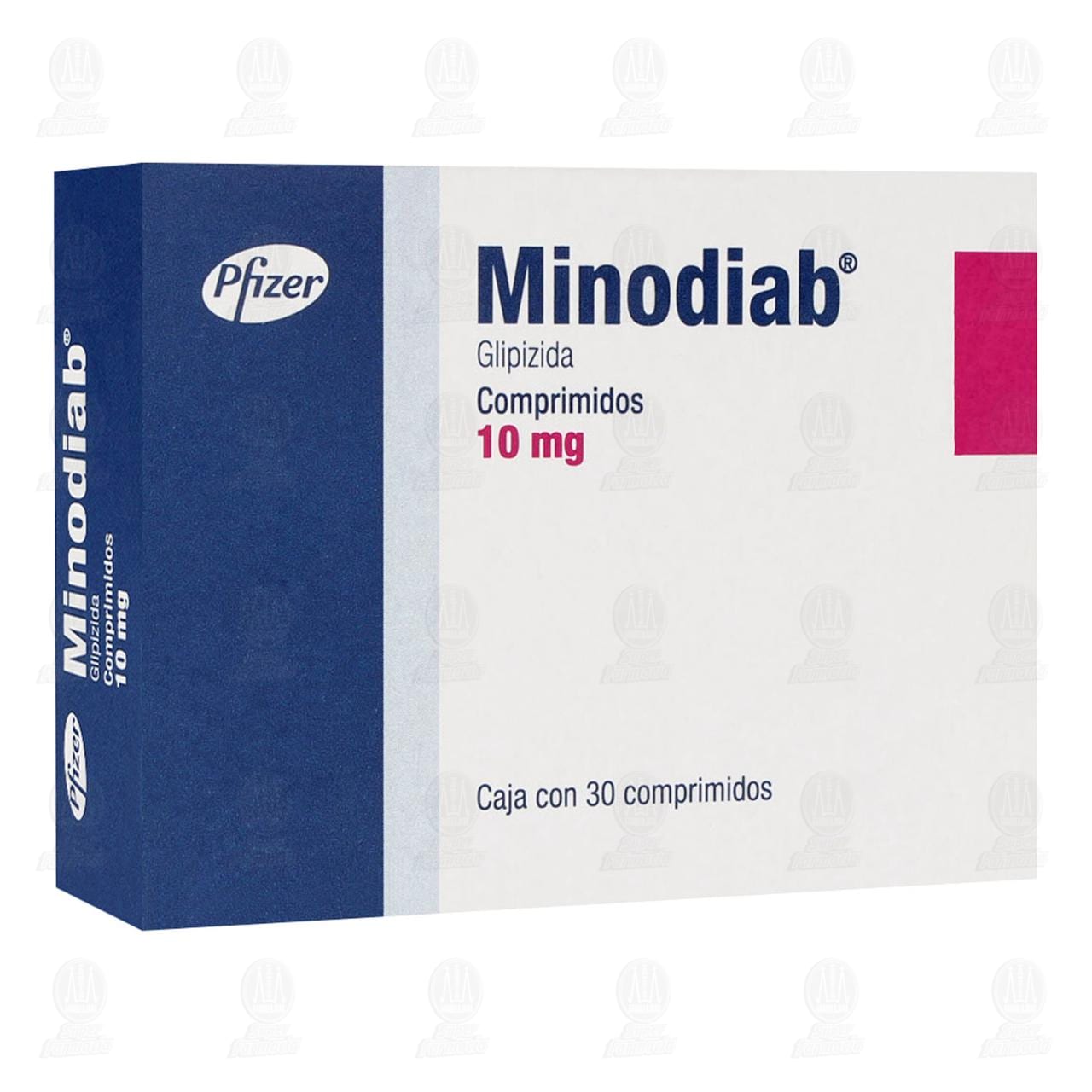 Imagen para Minodiab 10 mg, 30 Comprimidos.