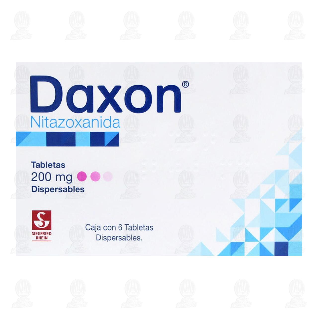 Daxon 200 mg, 6 Tabletas Dispersables. image number 1