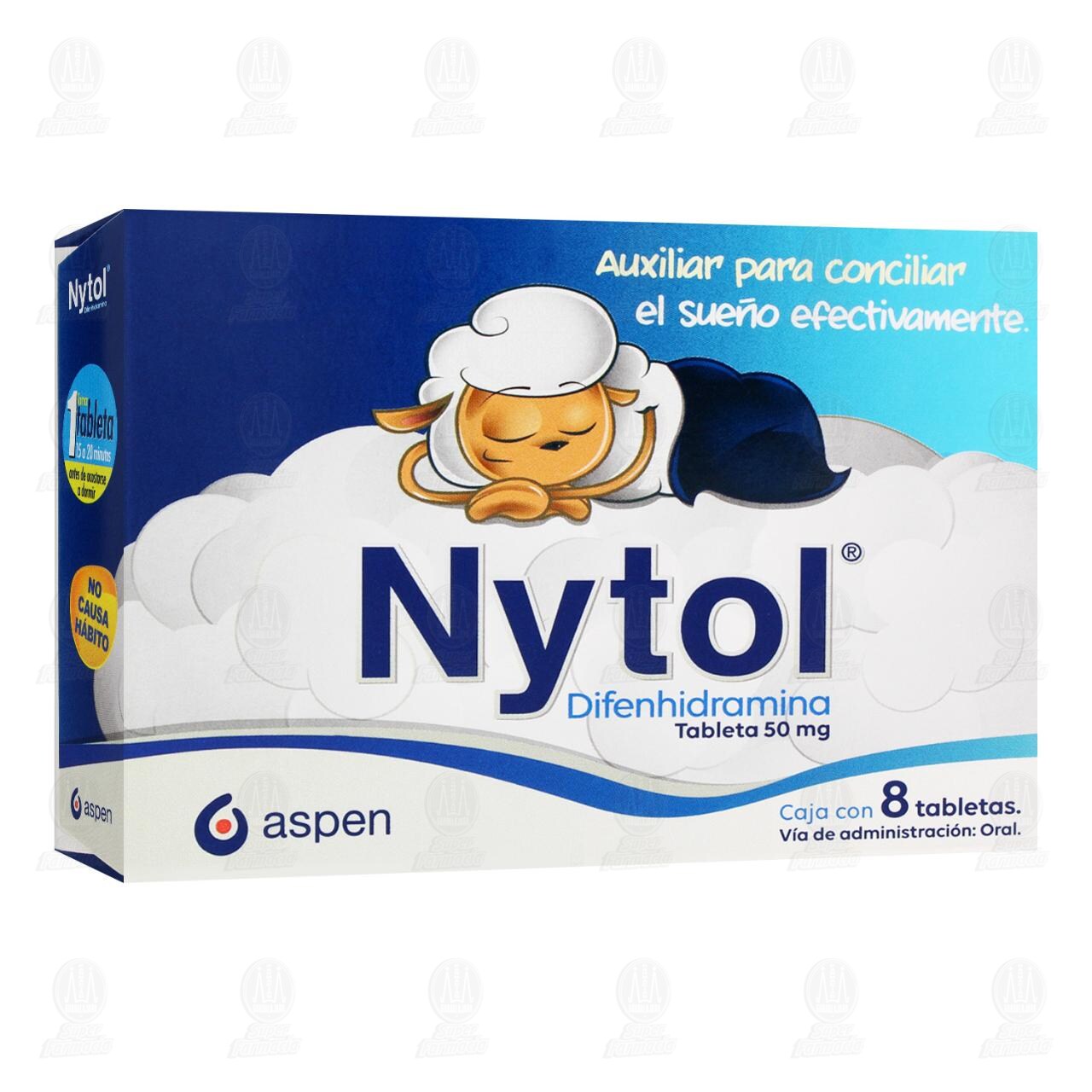 Nytol 50 mg, 8 Tabletas. image number 0