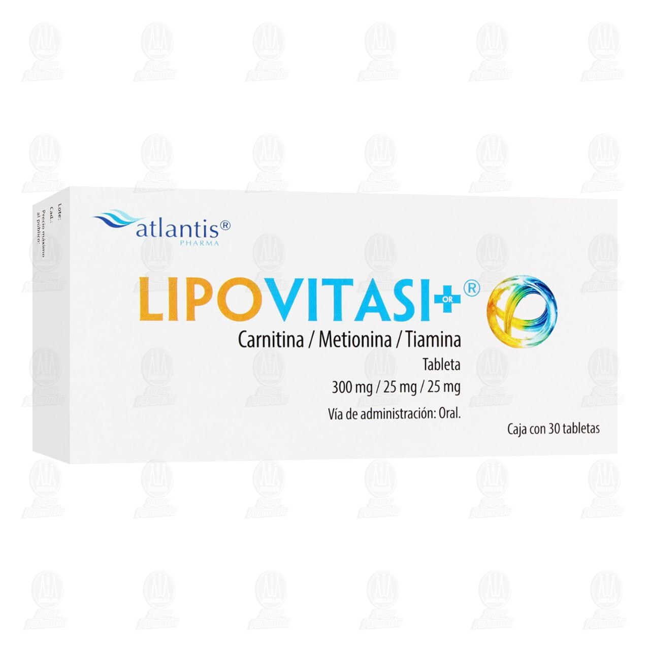 Lipovitasi Or 300mg/25mg/25mg, 30 Tabletas. image number 0