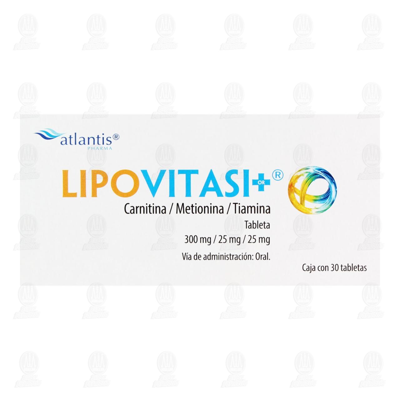 Lipovitasi Or 300mg/25mg/25mg, 30 Tabletas. image number 1