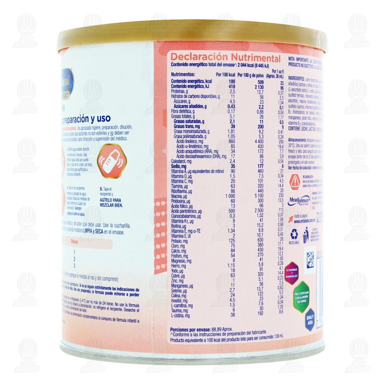 Enfamil Premium Pro Select AR Fórmula Infantil a Partir del Nacimiento, 400 gr. image number 2
