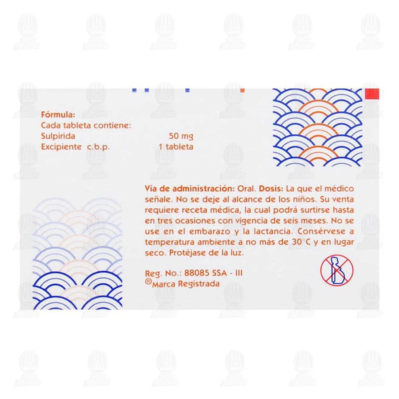 Pontiride 50 mg, 50 Tabletas. image number 2