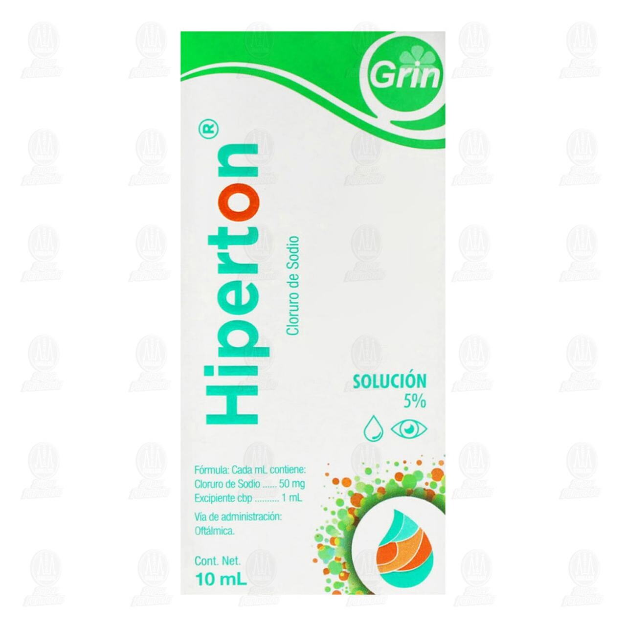 Hiperton 5%, 10 ml Soluci&oacute;n Oft&aacute;lmica Gotas. image number 2