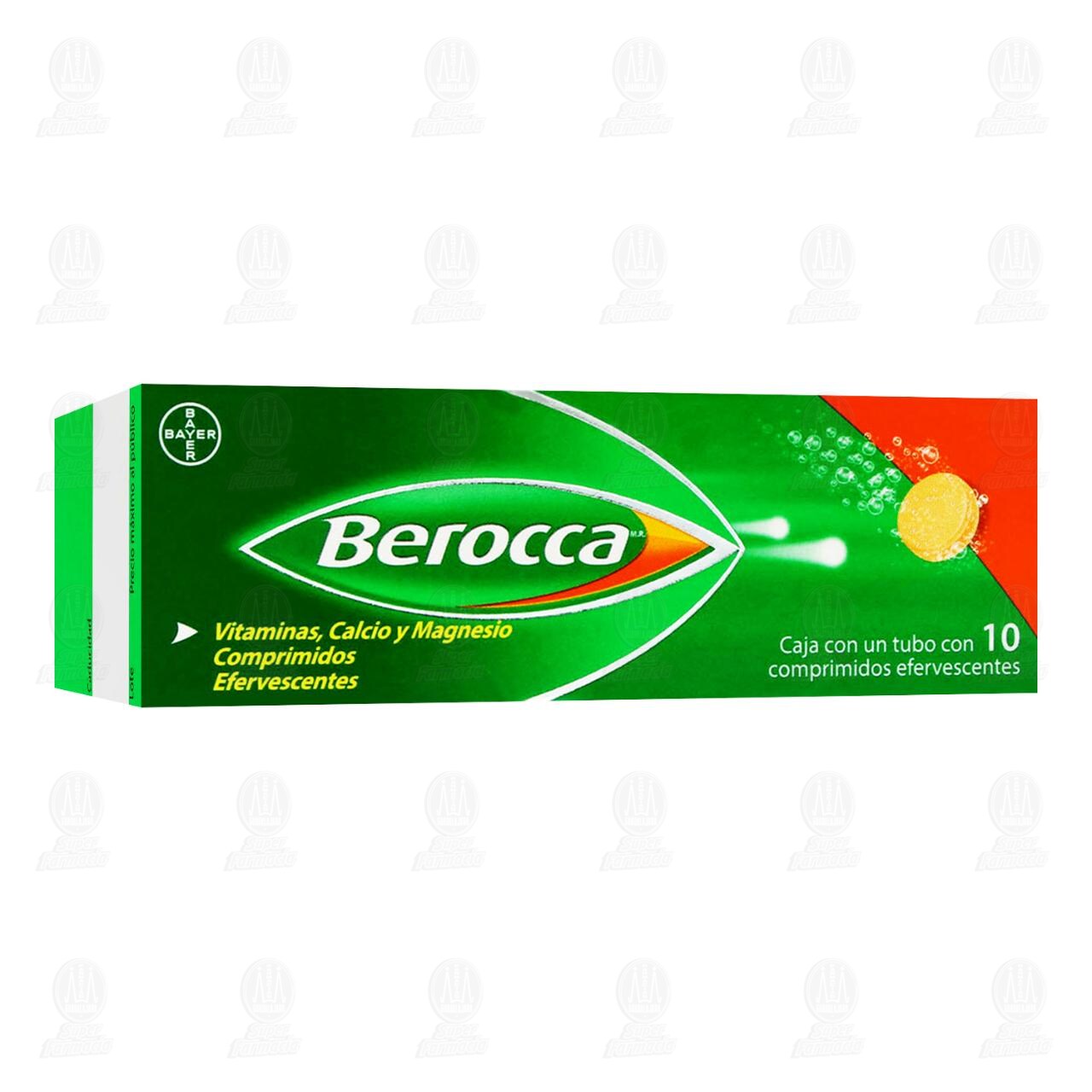 Berocca, 10 Tabletas Efervescentes.