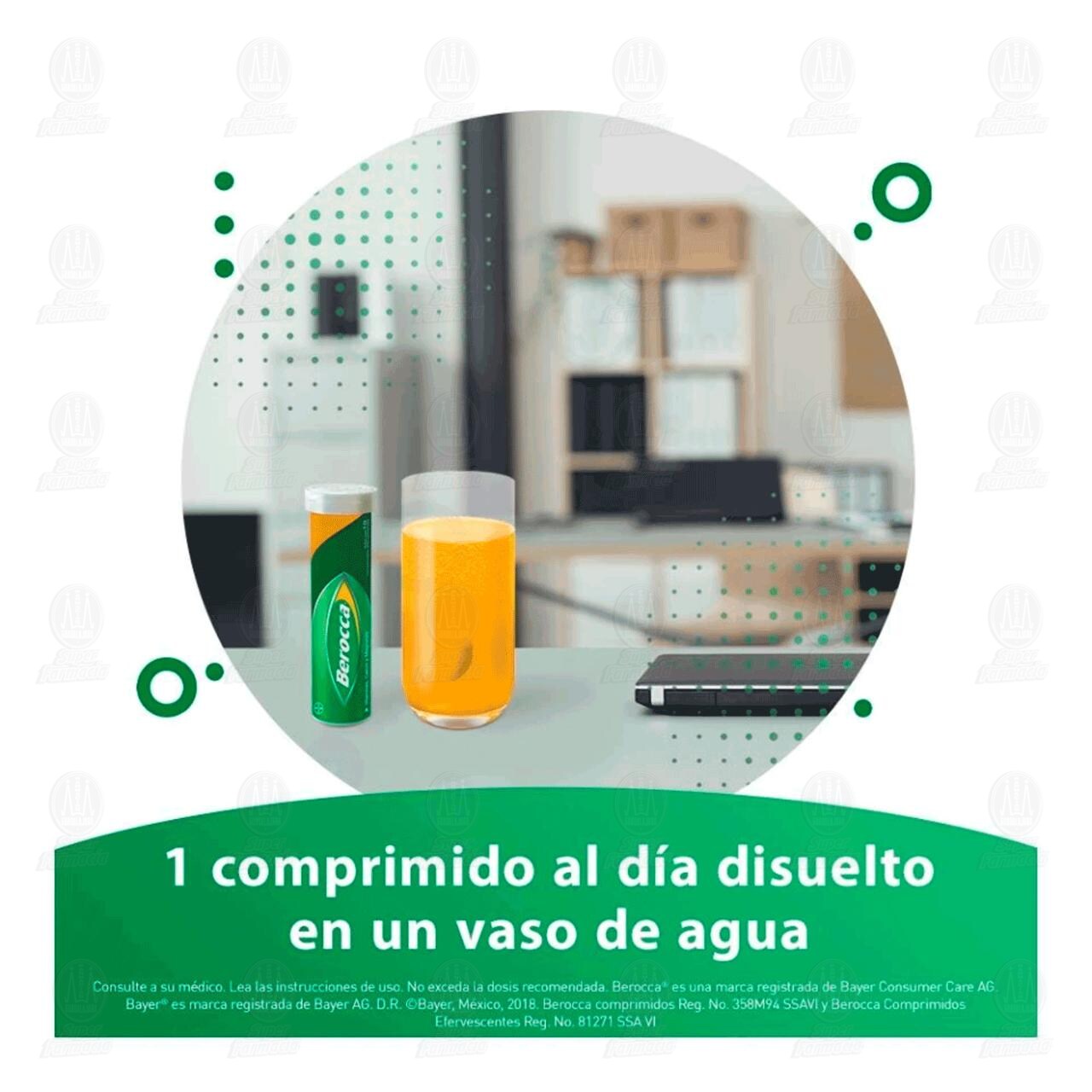 Berocca, 10 Tabletas Efervescentes. image number 2