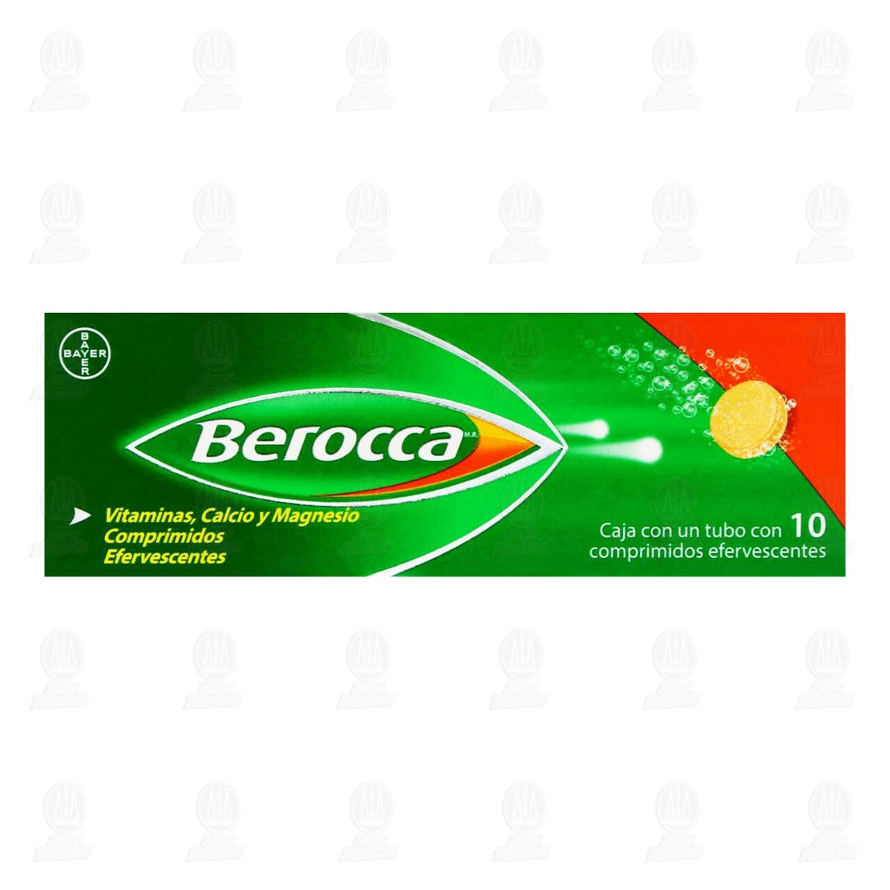 Berocca, 10 Tabletas Efervescentes. image number 1