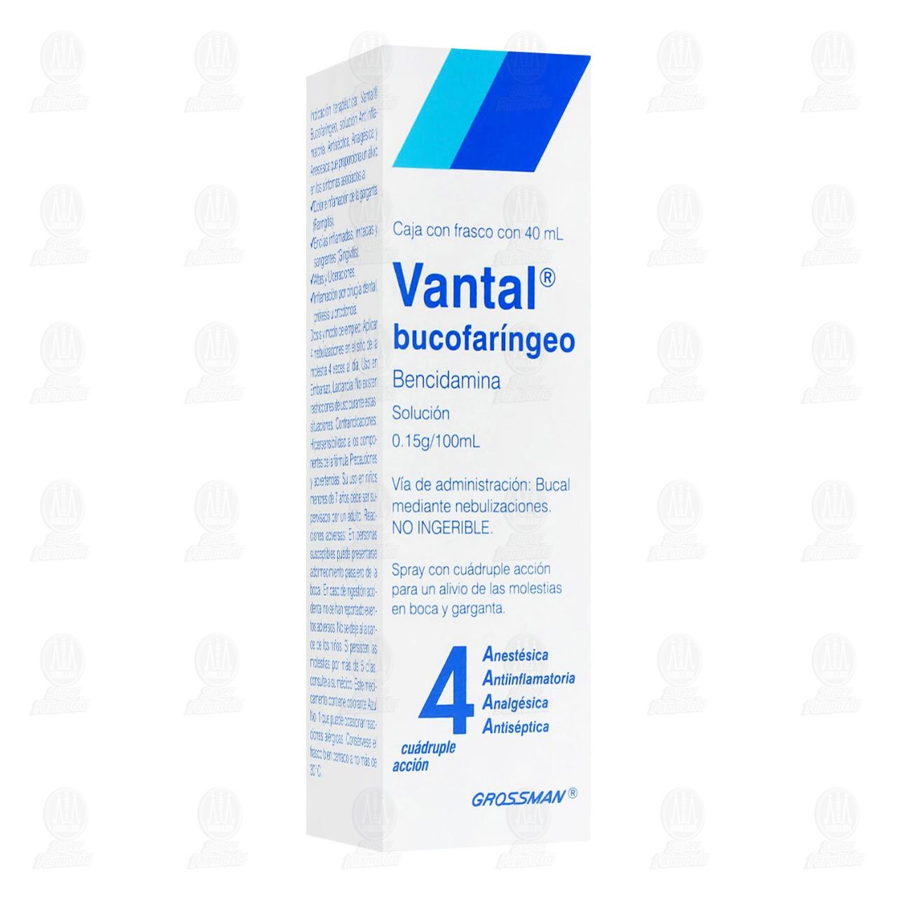 Vantal Bucofar&iacute;ngeo 0.15gr/100ml Soluci&oacute;n, 40 ml. image number 0