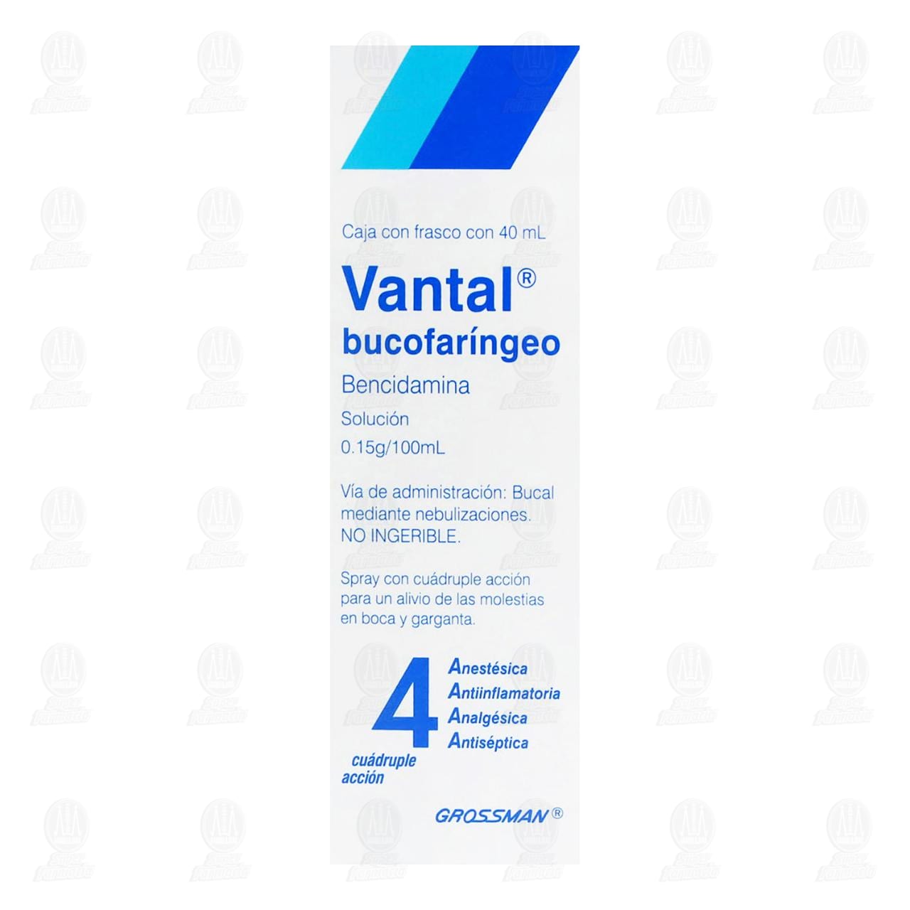 Vantal Bucofar&iacute;ngeo 0.15gr/100ml Soluci&oacute;n, 40 ml. image number 1