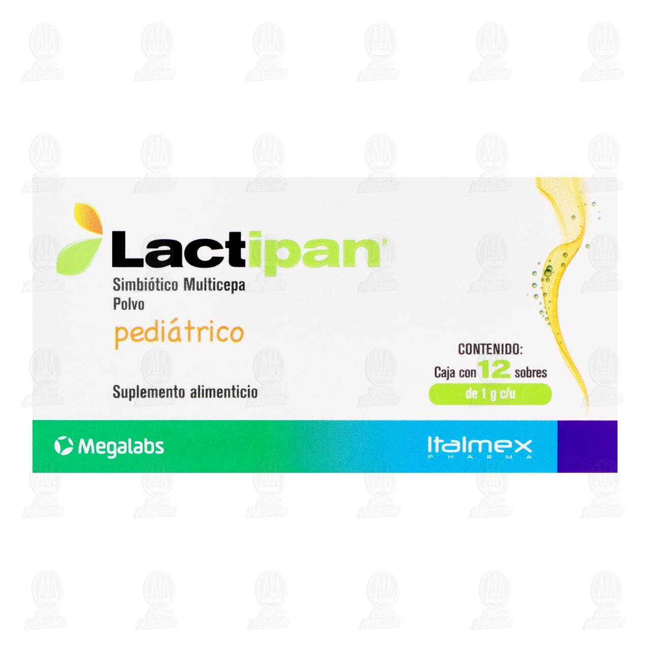 Lactipan Pediátrico Suplemento Alimenticio, 12 Sobres. image number 1