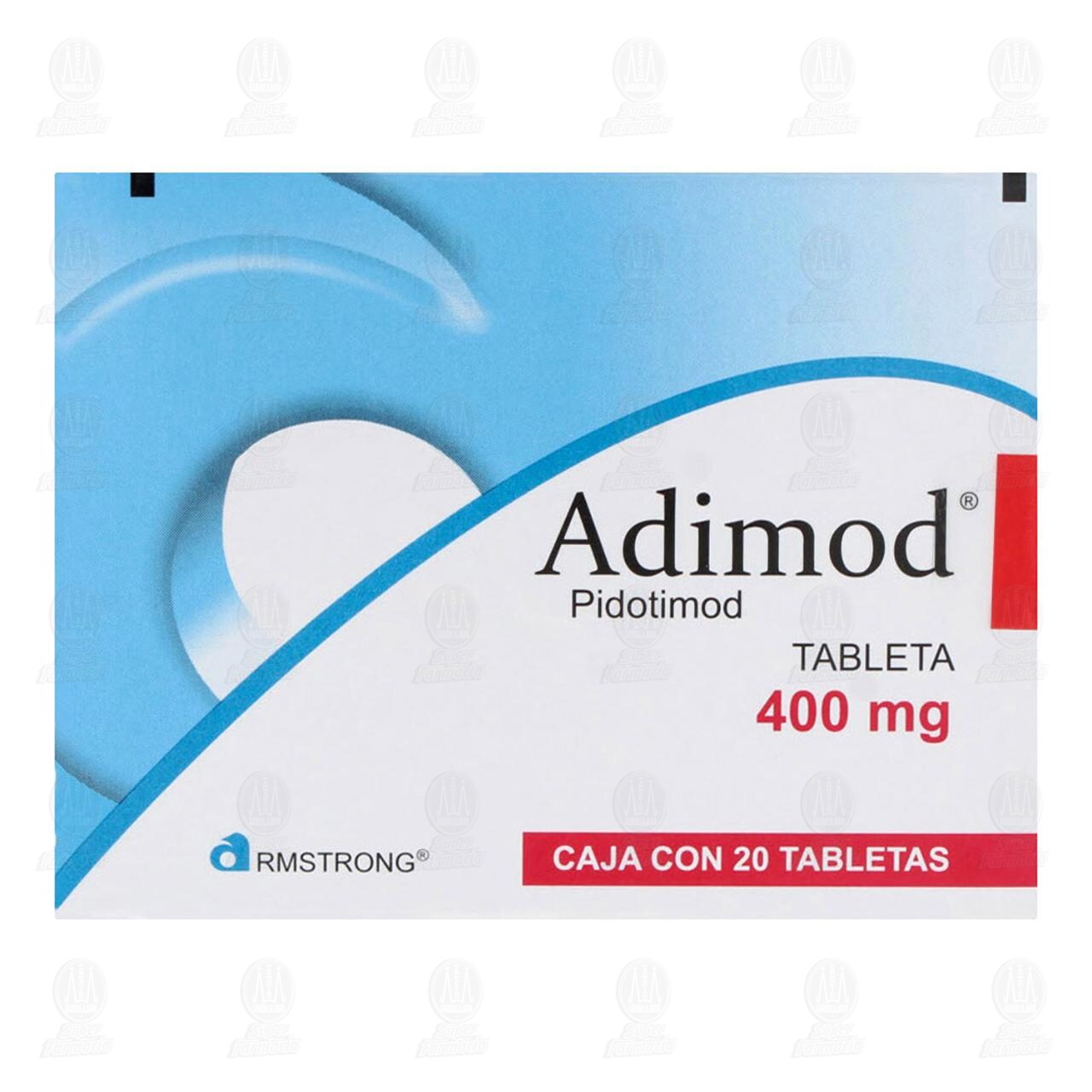 Adimod 400 mg, 20 Tabletas. image number 1
