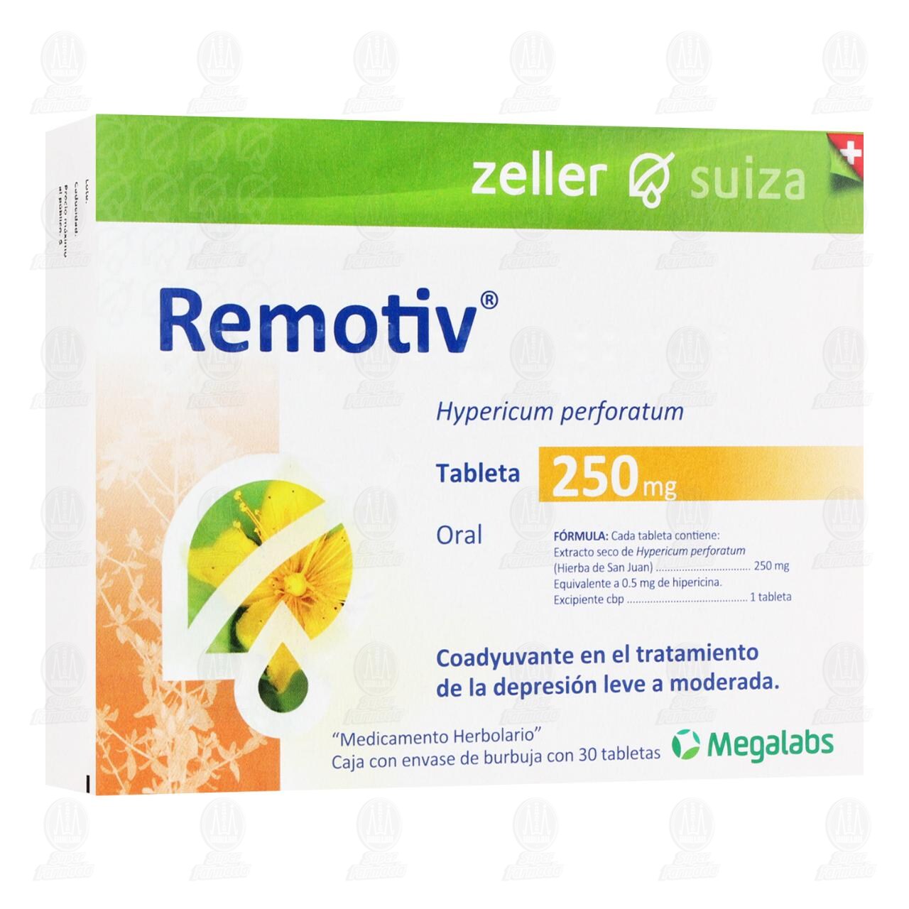 Remotiv 250 mg, 30 Tabletas. image number 0