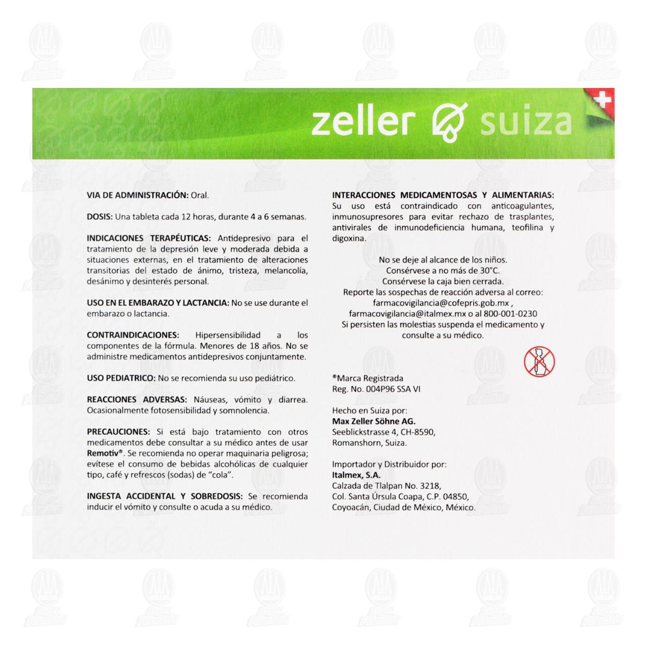 Remotiv 250 mg, 30 Tabletas. image number 2