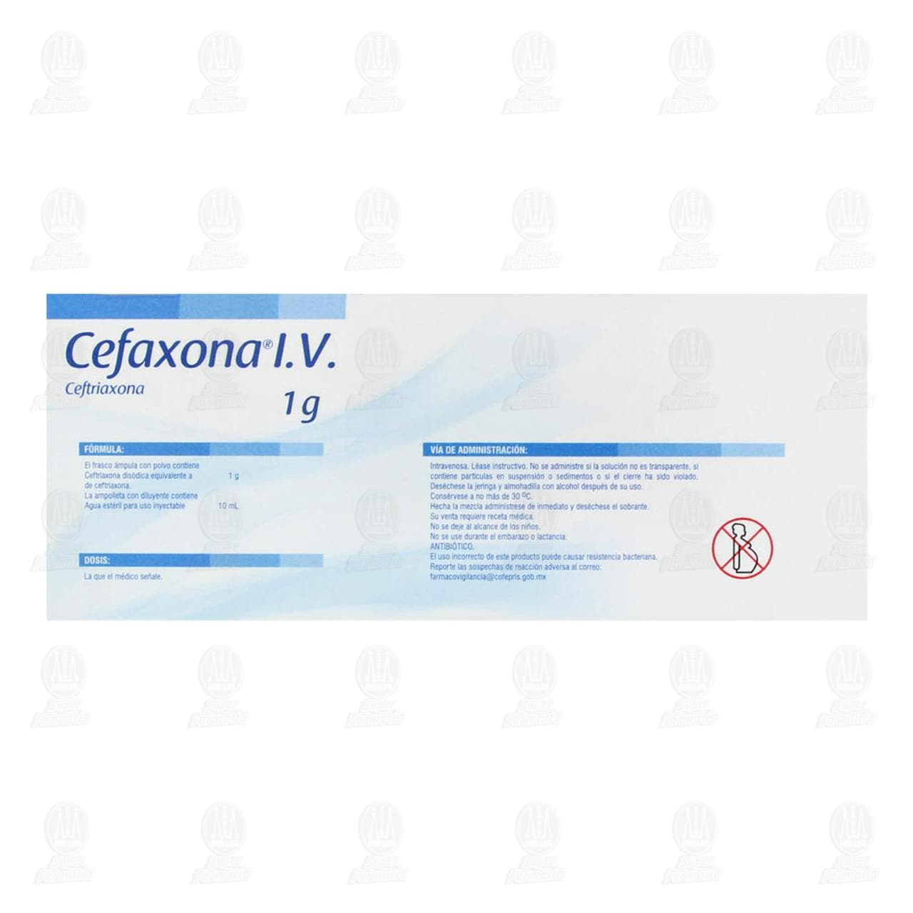 Cefaxona I.V. Inyectable, 1 gr. image number 2