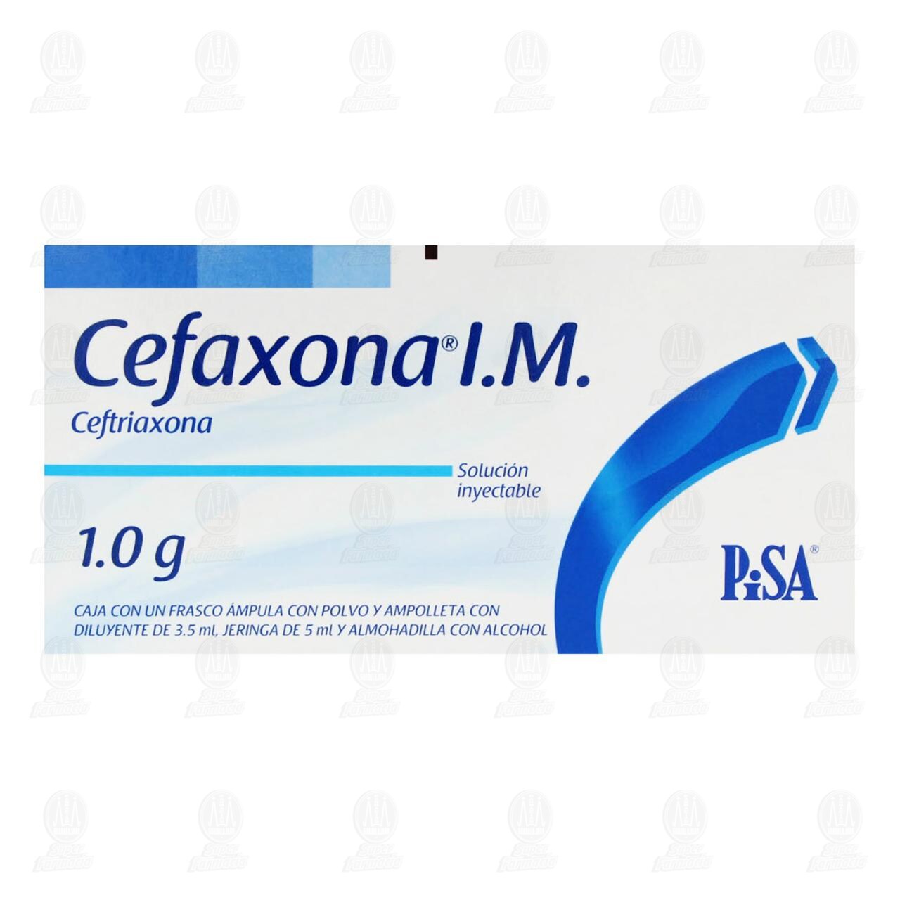 Cefaxona I.M 1gr &Aacute;mpula Polvo y Ampolleta 3.5ml, Jeringa y Almohadilla. image number 1