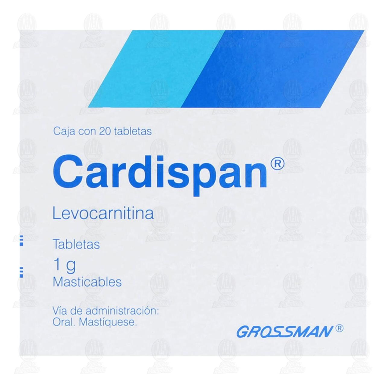 Cardispan 1 gr, 20 Tabletas. image number 2