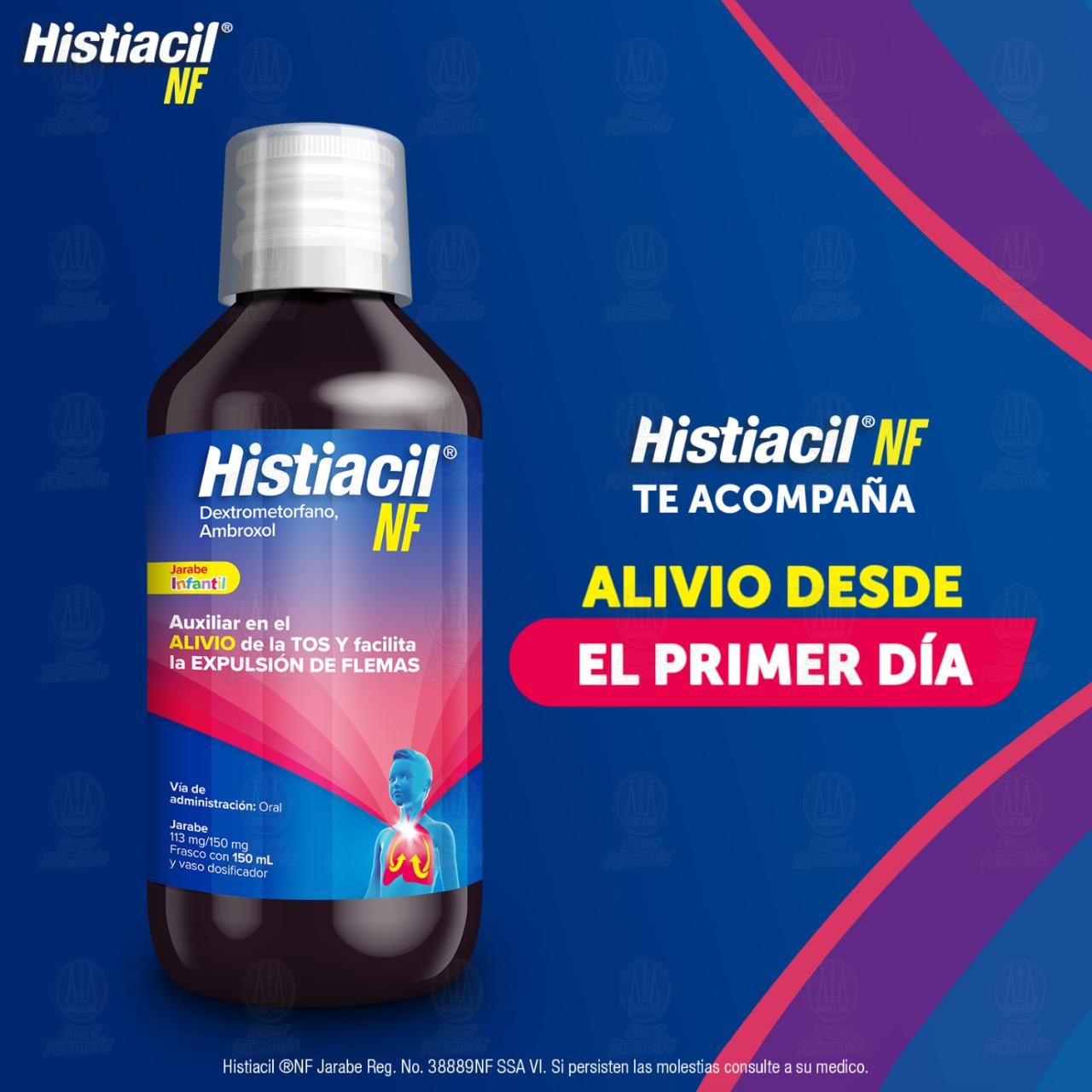 Histiacil NF Jarabe Infantil para la Tos, 150 ml. image number 2