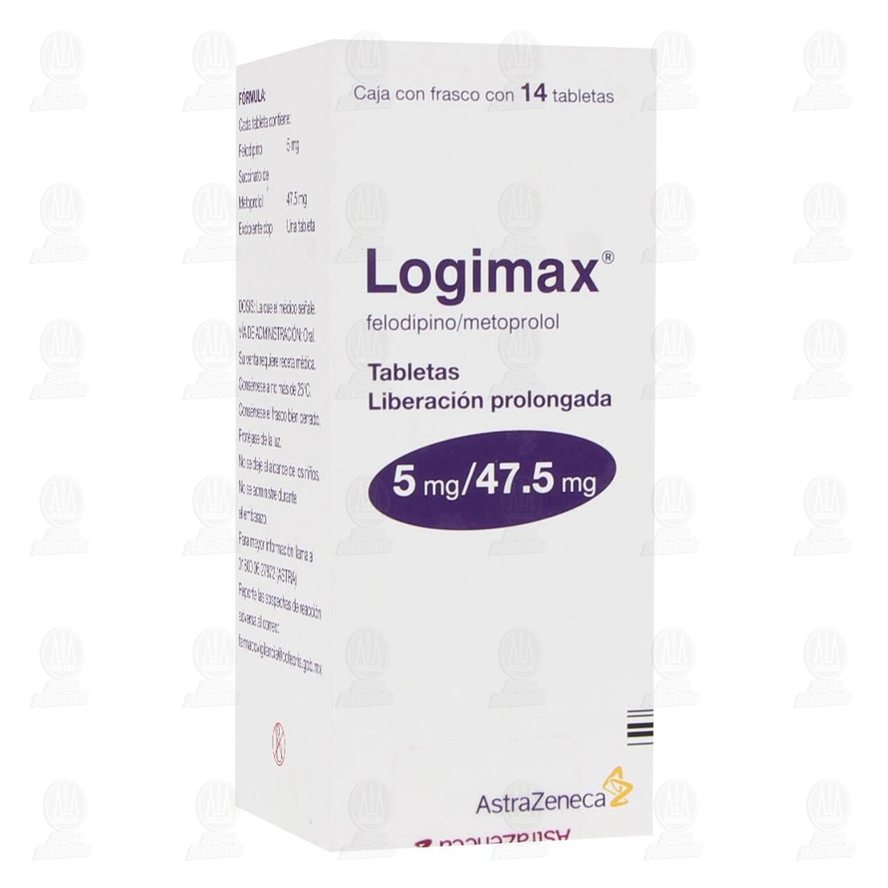 Logimax 5mg/47.5mg, 14 Tabletas. image number 0
